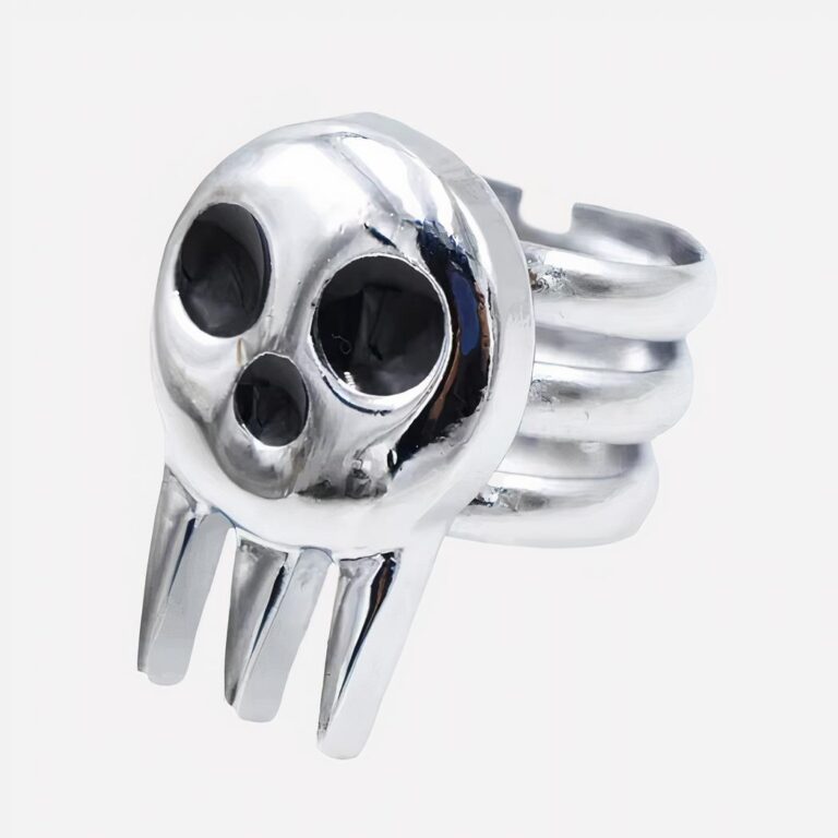 Bague tête-de-mort redimensionnable style cosplay Bague tête de mort femme