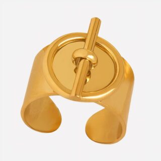 Bague épaisse réglable anneau bâtonnet