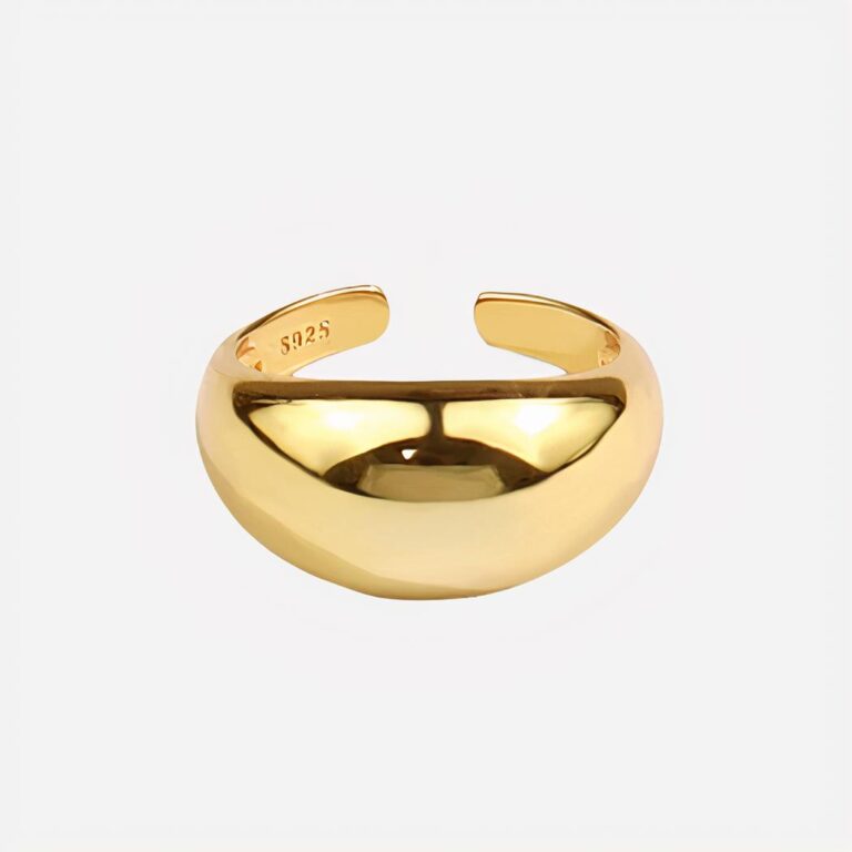 Bague réglable effet bombé