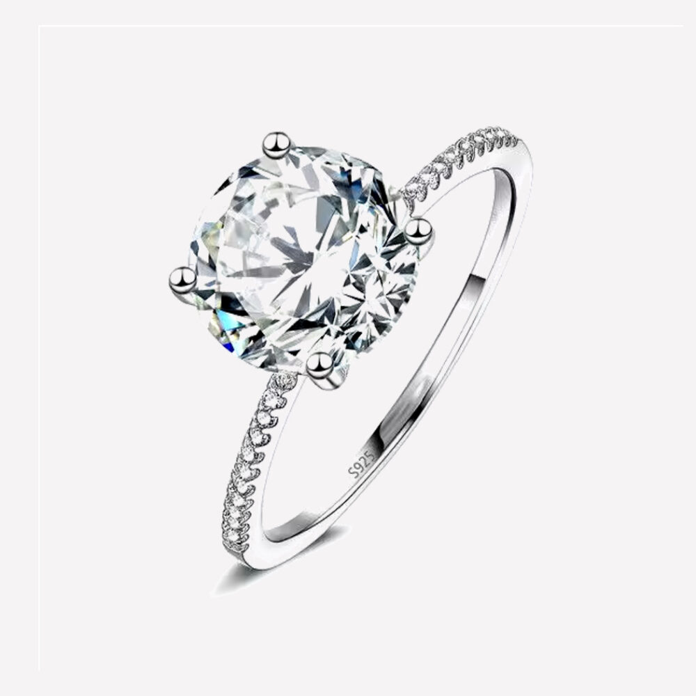 bague solitaire de fiancaille