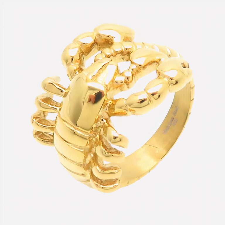 Bague scorpion en acier inoxydable femme Bague scorpion en acier inoxydable femme