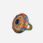 Bague fantaisie multicolore ajustable femme