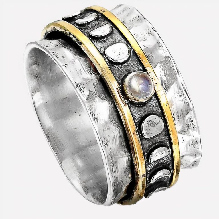Bague homme style touareg phases de la lune