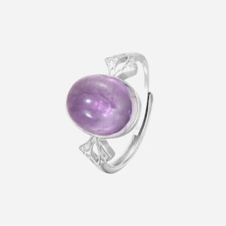 bague amethyste en argent